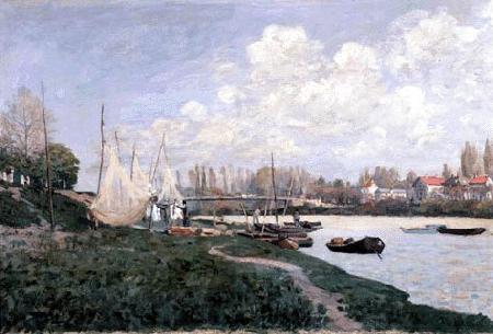 Alfred Sisley Drying Nets Norge oil painting art
